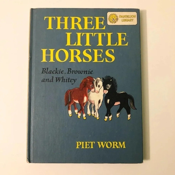 Vtg 60s Double Book Three Little Horses and Veronica Piet Worm  Duvoisin - Picture 1 of 16